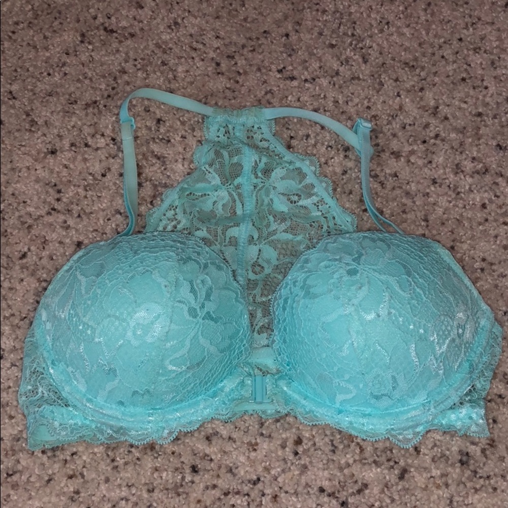 Blue PINK Racerback Bralette